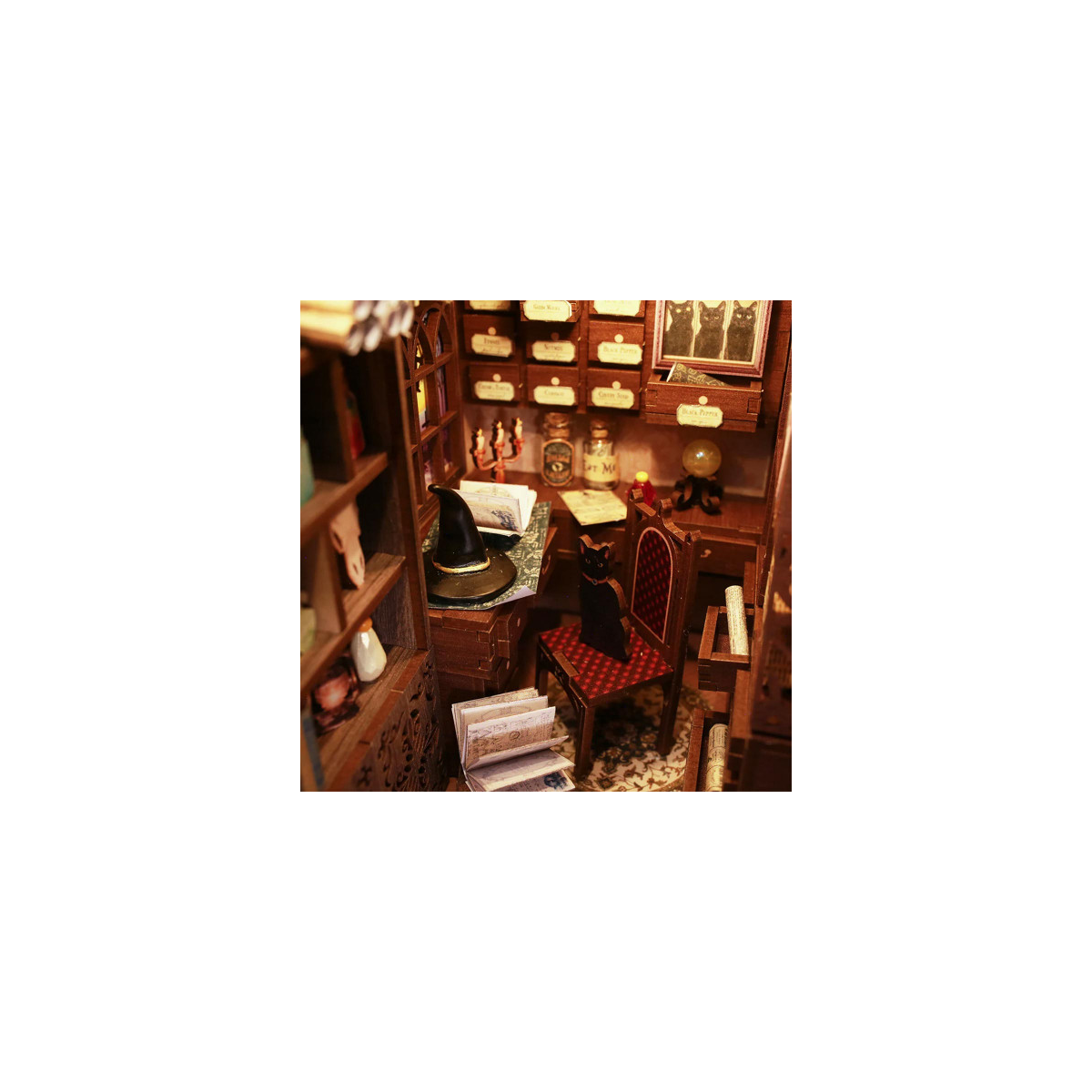 Puzzle 3d 3D Puzzle Bookend Book Nook Magic Pharmacist