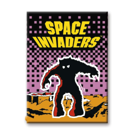  Space Invaders Moon Flat Magnet