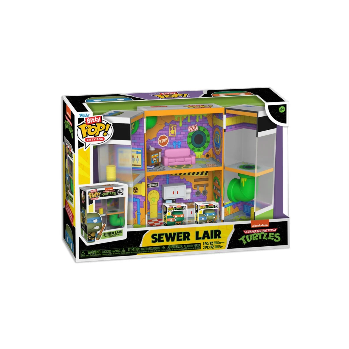  Tmnt Ninja Turtle Bitty Boxes Sewer Lair
