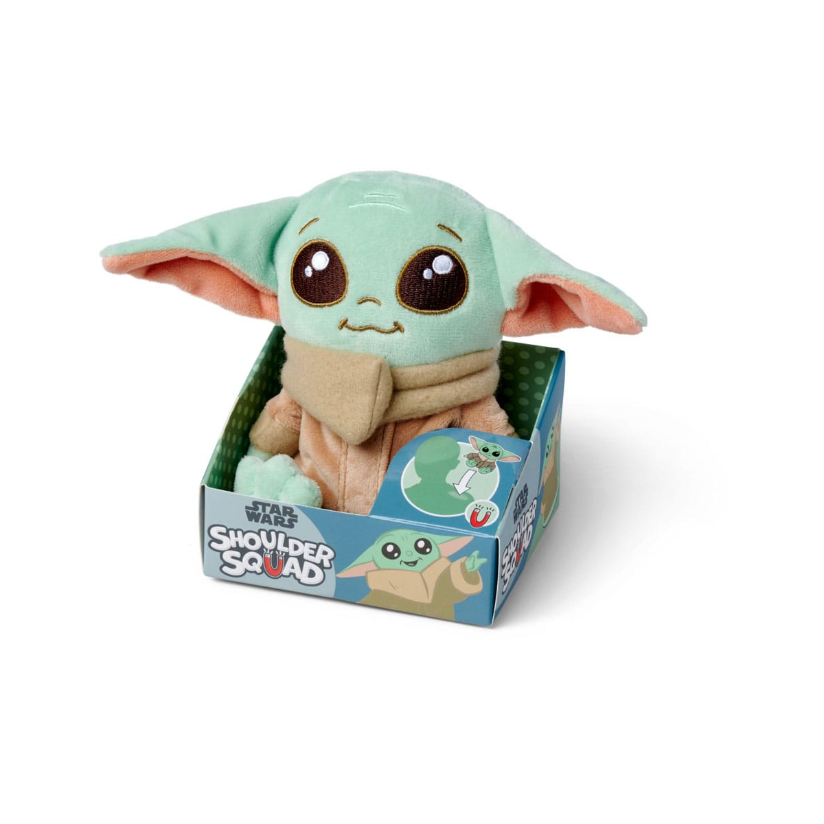 SIM6315870462 Star Wars The Mandalorian plush Grogu Shoulder Rider 12 cm