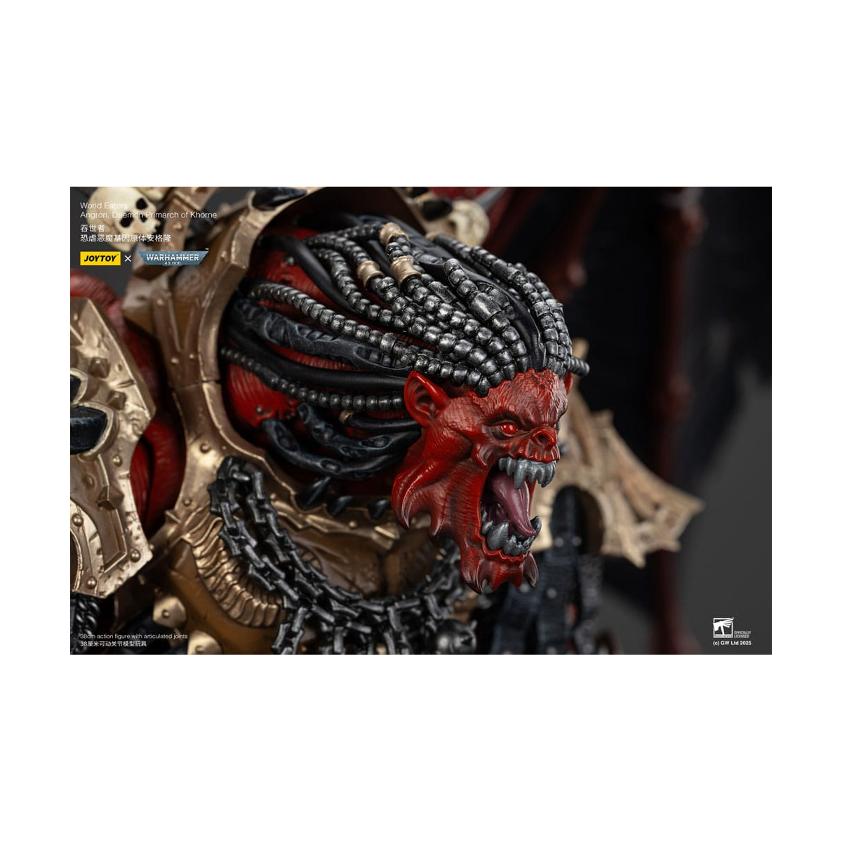 Joy Toy Warhammer 40k - World Eaters Angron Daemon Primarch of Khorne Figure 48 cm