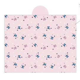 DISNEY - Stitch & Angel "Rose" - Hooded Blanket 120x150cm