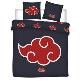NARUTO SHIPPUDEN - Bedding set 240x220cm + 2x65x65cm - Akatsuki