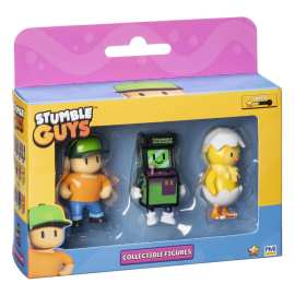  Stumble Guys: Wave 2 3-Pack Collectible Figures: Mr. Stumble + Stumble Invaders + Hatchling