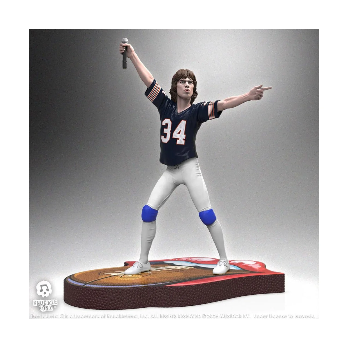  Rolling Stones - Rock Iconz Mick Jagger US Tour 1981 statuette (Black Jersey) 22 cm