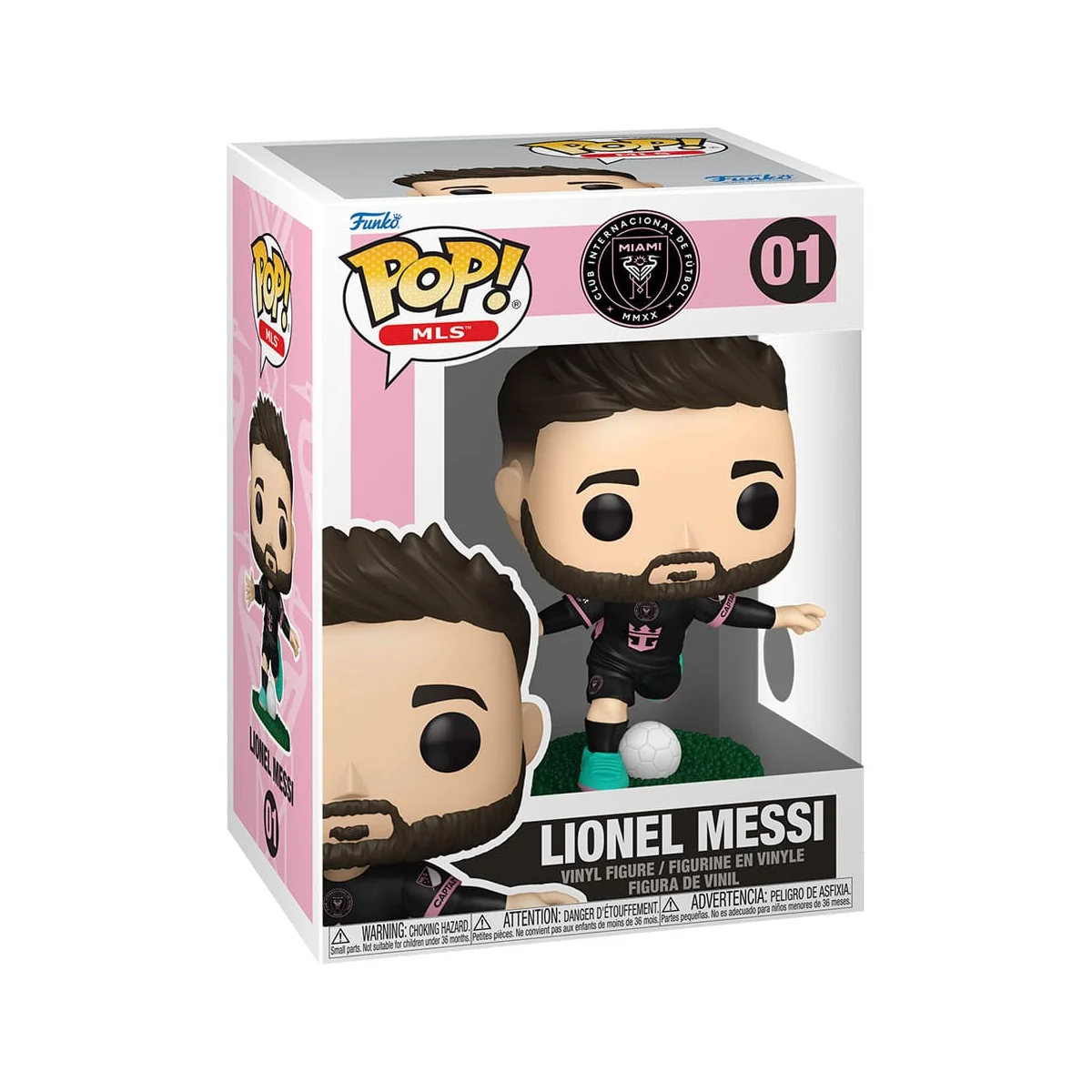 Figuras Pop MLS POP! Sports Vinyl Figure Inter Miami- Lionel Messi(away) 9 cm
