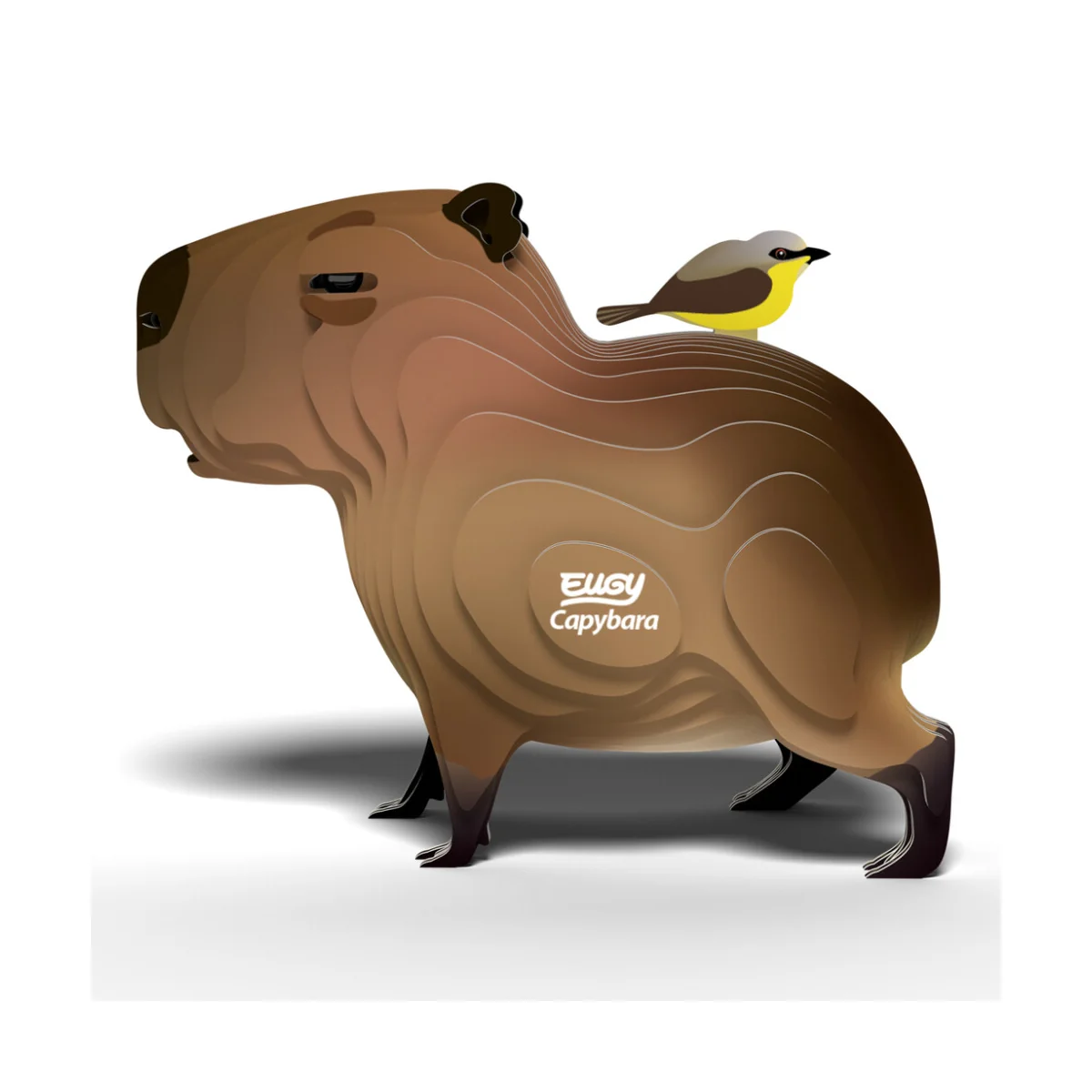 DA-5314120 Modelo 3D Eugy: ANIMAL SALVAJE / CAPIBARA 7,6x4,1x6,2cm, cartón, en caja, 6+