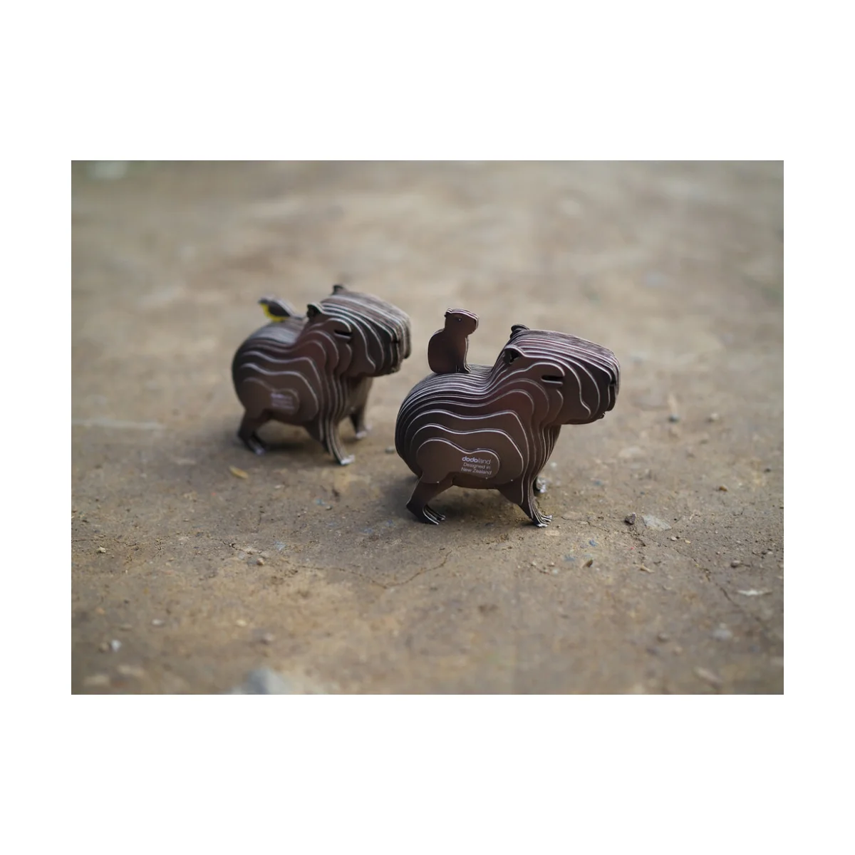 Modelo 3D Eugy: ANIMAL SALVAJE / CAPIBARA 7,6x4,1x6,2cm, cartón, en caja, 6+