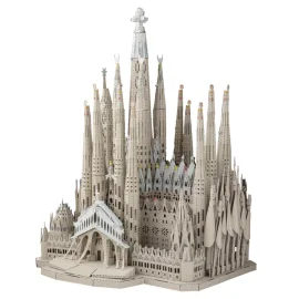  MetalEarth: ICONX - SAGRADA FAMILIA 9,1x7,6x12cm, modelo 3D de metal con 4 láminas multicolor, en caja 13,5x22x2cm, 14+