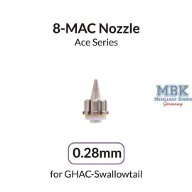  0.28mm 8-MAC Nozzle for GHAC-Swallowtail