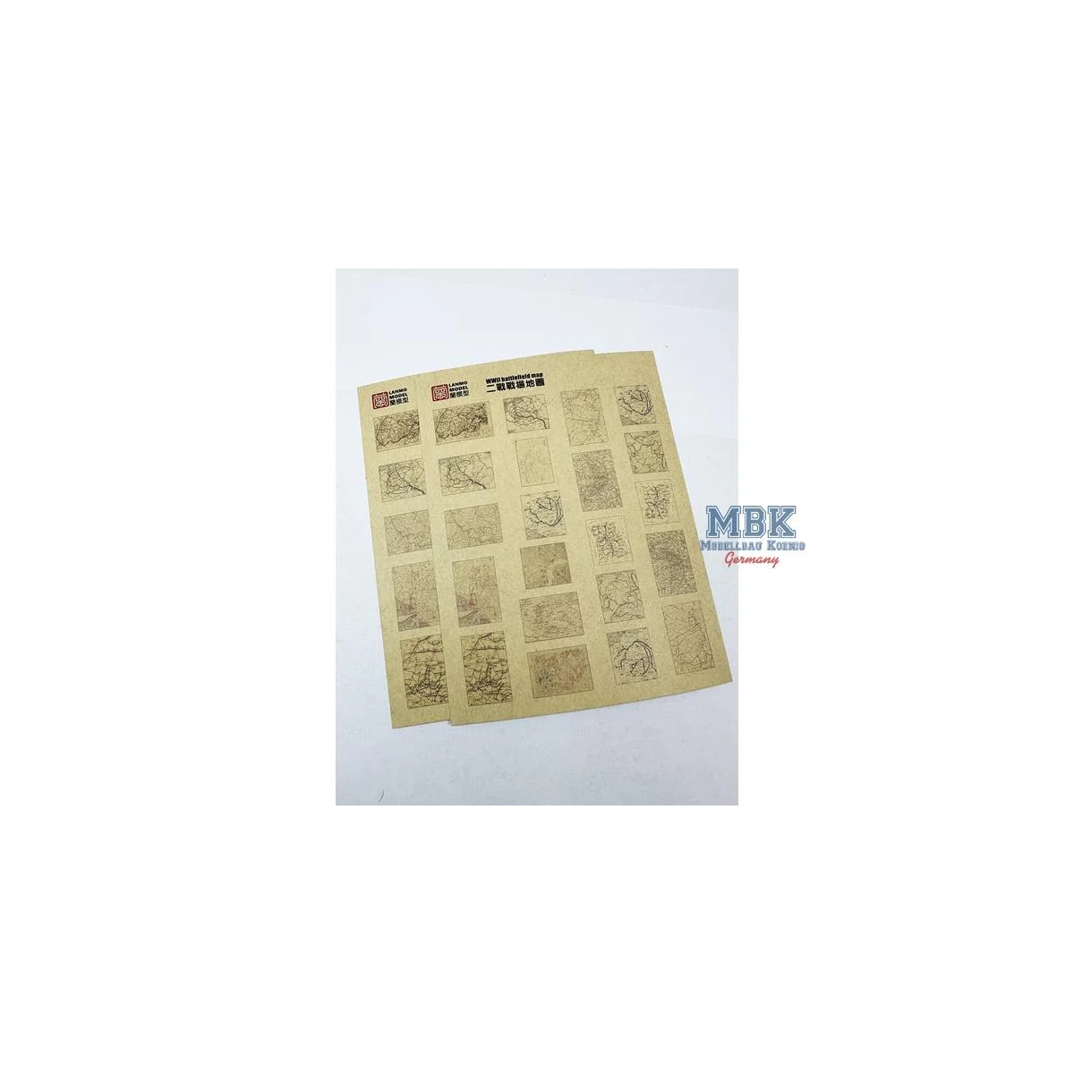 Calcomanías para vehículos mil WWII Battlefield maps 1+1