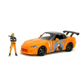  1:24 HONDA S2000 W/NARUTO FIGURE ORANGE HOLLYWOOD RIDES