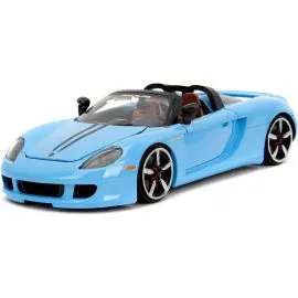  1:24 PORSCHE CARRERA GT GLOSSY BLUE PINK SLIPS 2005