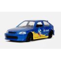  1:32 HONDA CIVIC TYPE-R W/ SONIC FIGURE BLUE HOLLYWOOD RIDES 1997