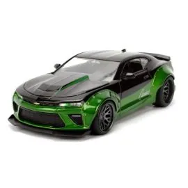  1:24 CHEVROLET CAMARO SS WB CANDY GREEN PINK SLIPS 2016