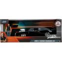 1:24 DODGE CHARGER W/DOM TOERETTO FIGURE BLACK FF 1970 1:24 DODGE CHARGER W/DOM TOERETTO FIGURE BLACK FF 1970