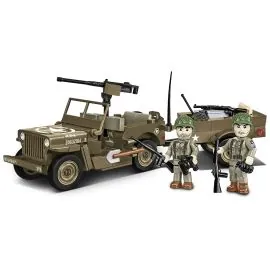  HC WWII /3132/ WILLYS MB & TRAILER 200 PCS