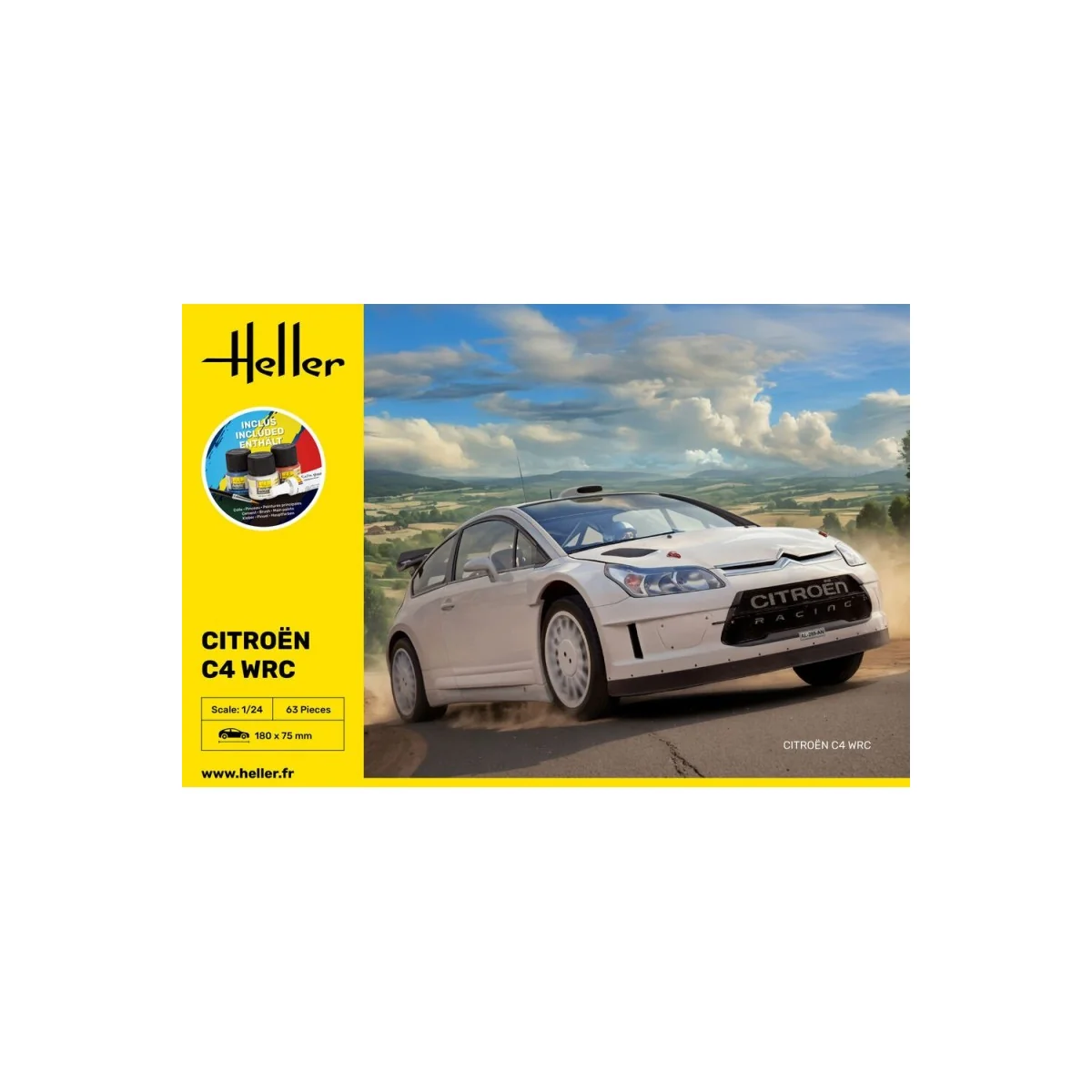  HELLER 56756 STARTER MODEL KIT CITROEN C4 WRC 1/24