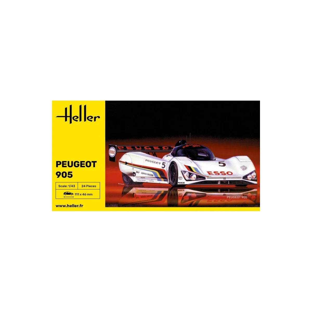  HELLER 80110 MODEL PEUGEOT 905 1/43