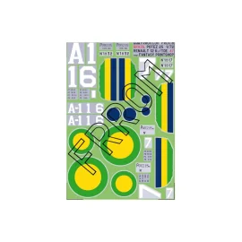 Calcomanía FRROM FR0X18 AIRCRAFT DECALS BRAZIL POTEZ 25 T.O.E OR RENAULT 12 KD (SIZE A7).