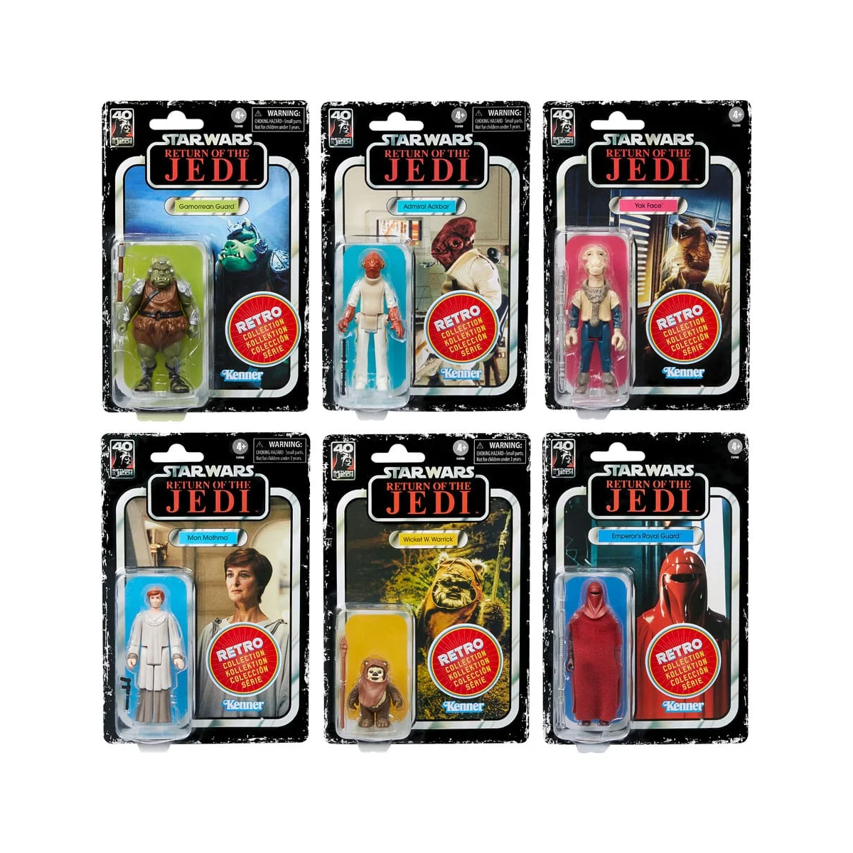 Star Wars Episode VI Retro Collection pack of 6 10 cm Figures