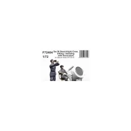  Sw.36 Searchlight Crew, sitting / standing with binoculars 1/72 3D-printed figures of the searchlight crew. One of the soldiers