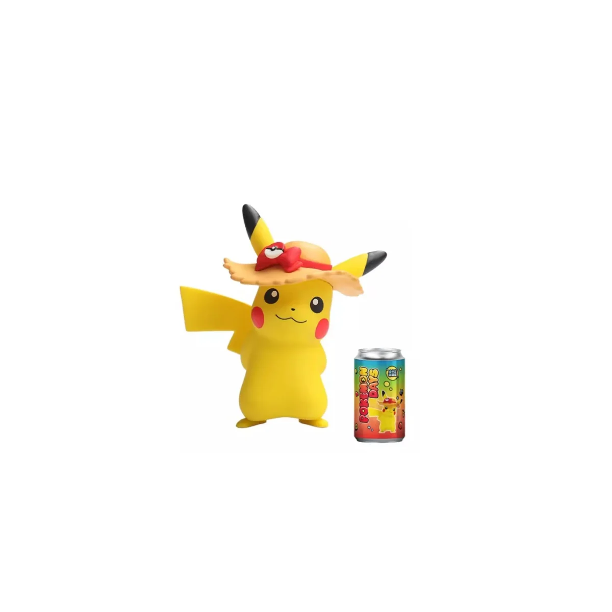 Pokemon Soda Pikachu Days Straw Hat Pikachu 8cm Pokemon Soda Pikachu Days Straw Hat Pikachu 8cm