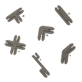  Battle Systems - Plastic Terrain Clips / Marron