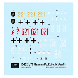 Maqueta German Pz.Kpfw.IV Ausf.H 1:72 Plastic Tank Model Kit