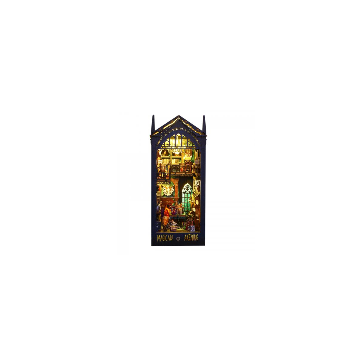Book nook Book Nook - Magic Market (18.3 x 11 x 27 cm) with movement and music