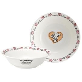  HELLO KITTY - My Melody - Deep Plate "Bone China" 16.7x4.5cm