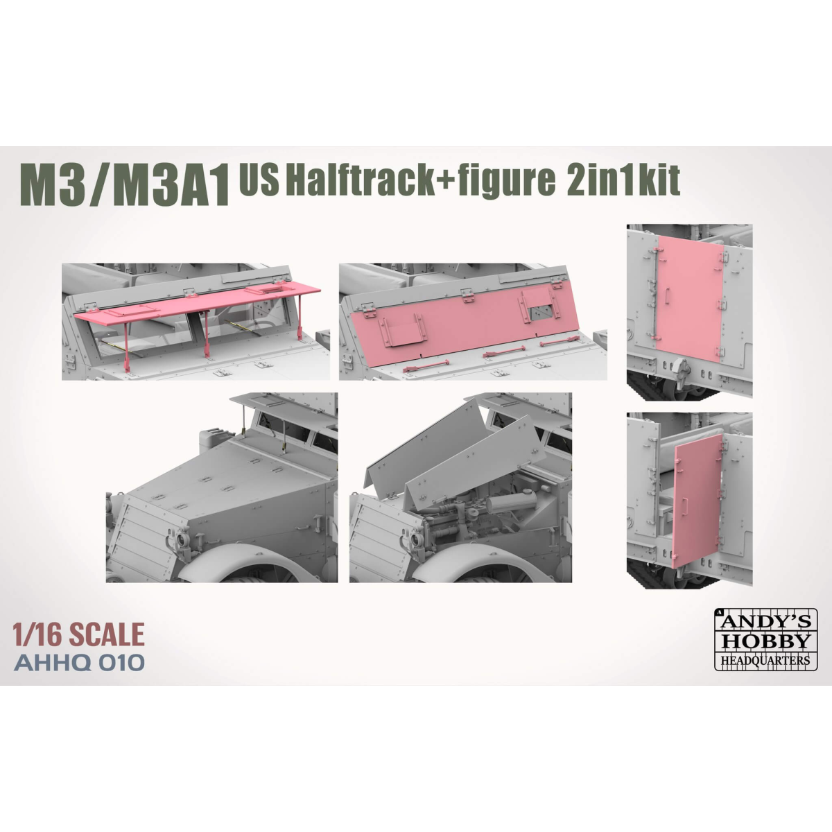 M3/M3A1 U.S. Halftrack 2 in 1 (1:16)
