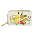  Pokemon - Loungefly Wallet Pikachu & Eevee Floral