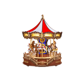  Puzzle 3d Rolife Classic Carousel AMC01 3D wooden puzzle