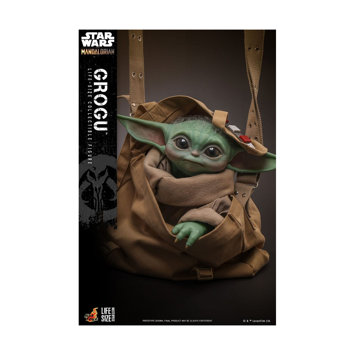 HOT912533 Star Wars: The Mandalorian 1/1 Life-Size Masterpiece Grogu action figure 37 cm