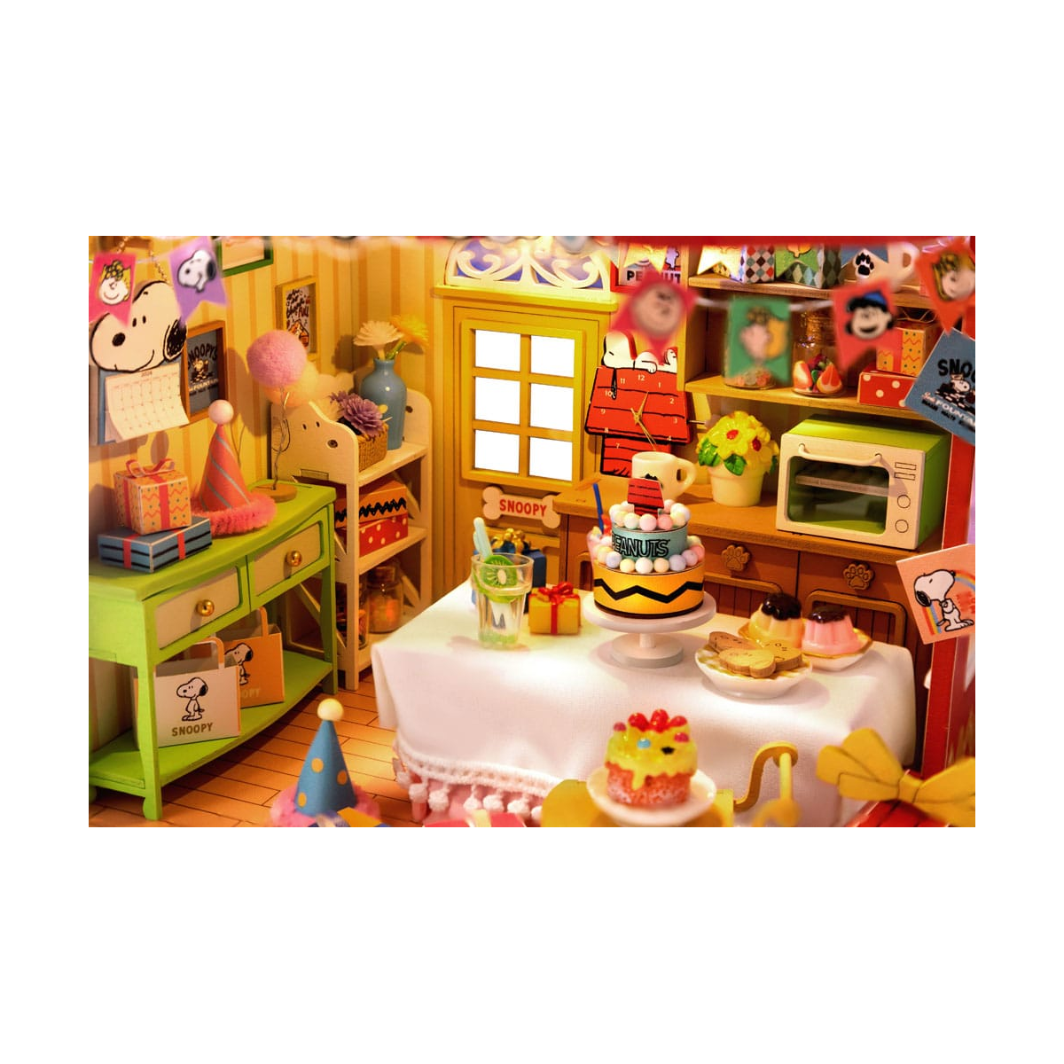 PANTASY Peanuts Puremind Birthday Party Building Set
