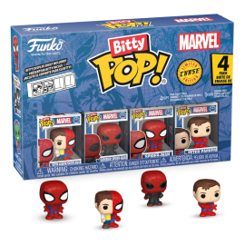 Spider-Man pack 4 Bitty POP figures! Vinyl Series 4 2cm