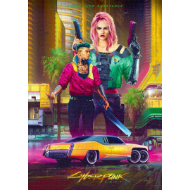  Cyberpunk 2077 - Kitsch Style Puzzle (1000 pieces)