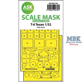  Calcomanía T-6 Texan double-sided express fit mask