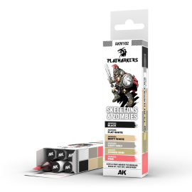  AK INTERACTIVE: Playmarkers SET - SKELETONS & ZOMBIES (6 ref.)