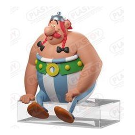  ASTERIX & OBLEIX - Sitting Obelix - Statuette 12cm