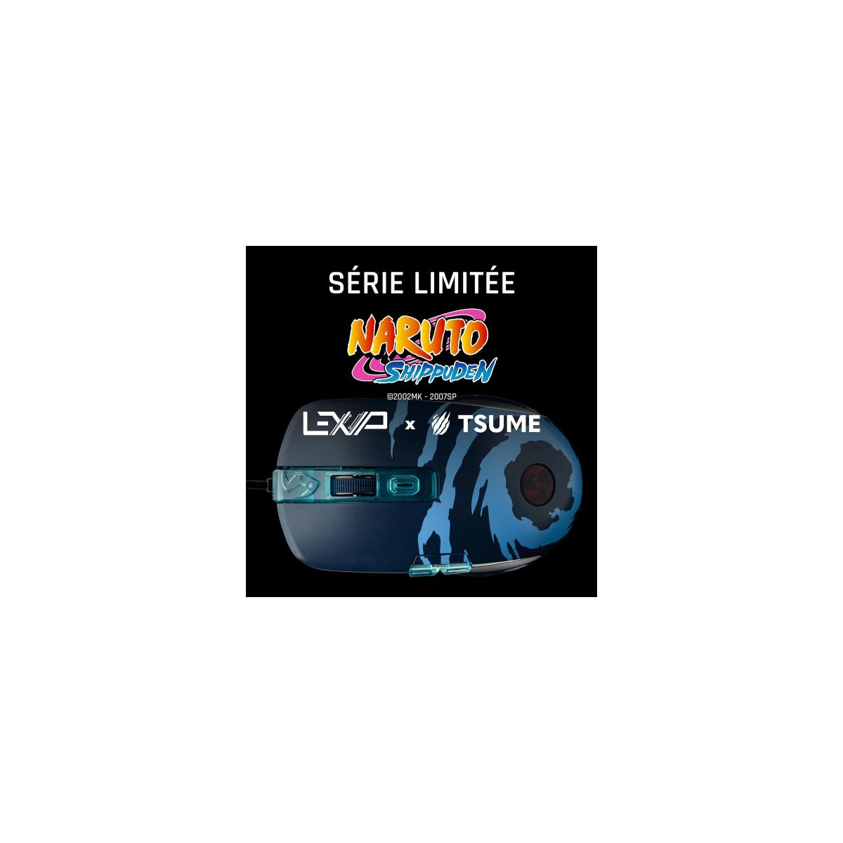 Gaming Mouse Naruto Shippuden - Lexip x Tsume Wired Mouse - Kakashi