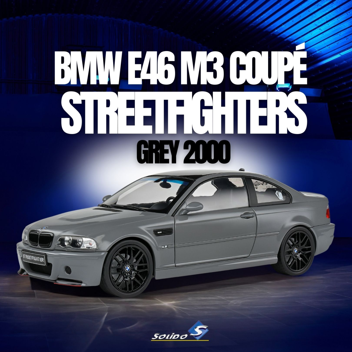  1:18 BMW E46 M3 COUPE STREETFIGHTERS NARDO GREY 2000