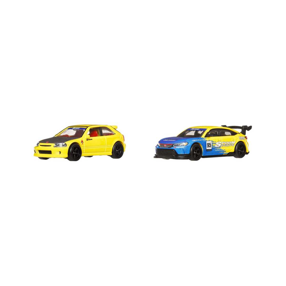 MATTJBL00 Hot Wheels Premium 2-Pack Diecast Car Culture 1/64 '99 Honda Civic Type R (EK9) & Honda Civic Type R