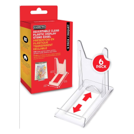  Pack of 6 Adjustable Acrylic Easel Stands