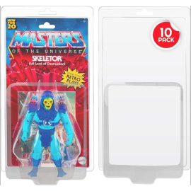  Pack of 10 Clamshell PET Protective Boxes for Masters of the Universe Action Figures
