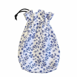  Illustrated Dice Bag - Porcelain