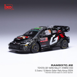 Miniatura TOYOTA YARIS RALLY 1 33 ELFYN EVANS/SCOTT MARTIN RALLY SAFARI KENYA 2024