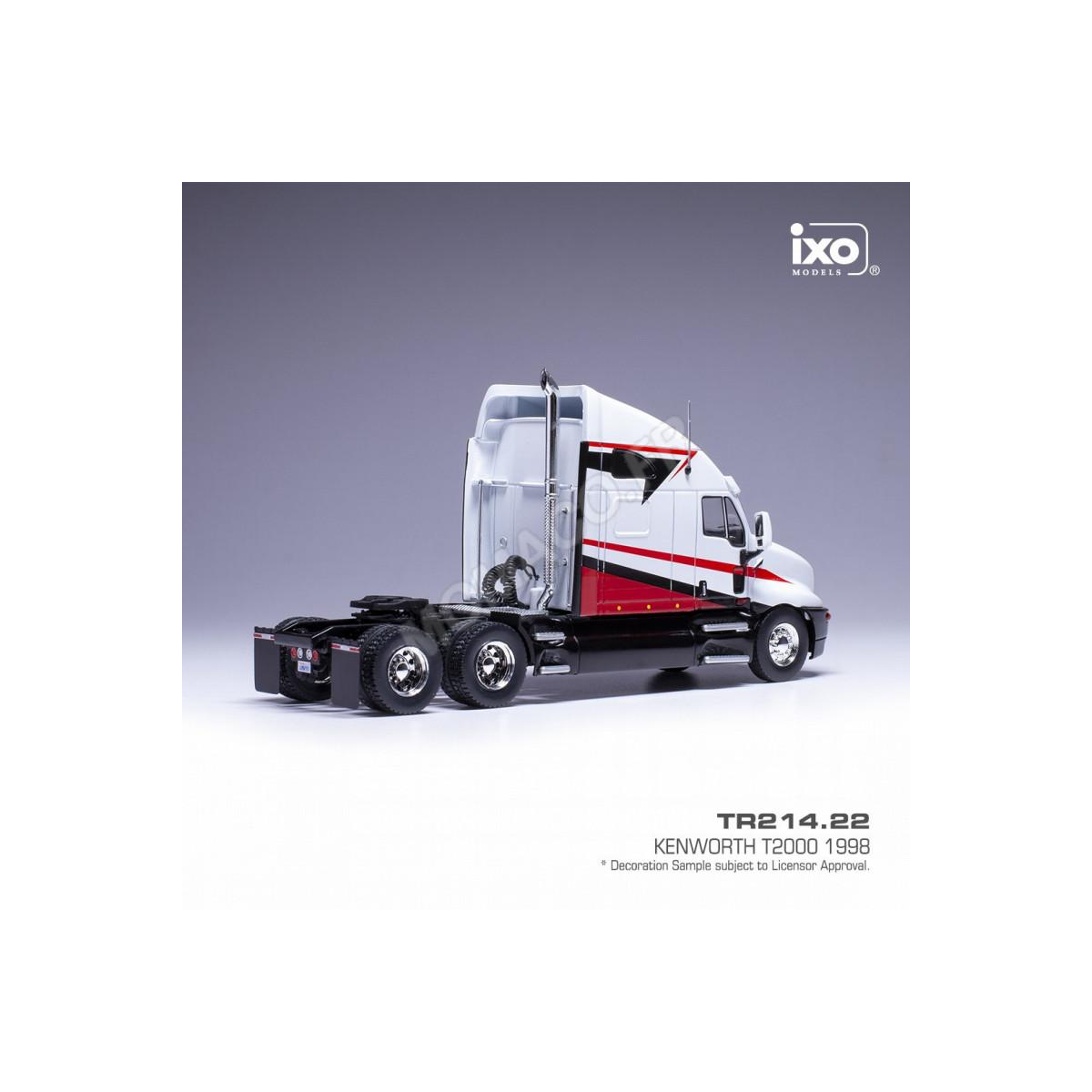 Camión en miniatura KENWORTH T2000 1998 WHITE/RED