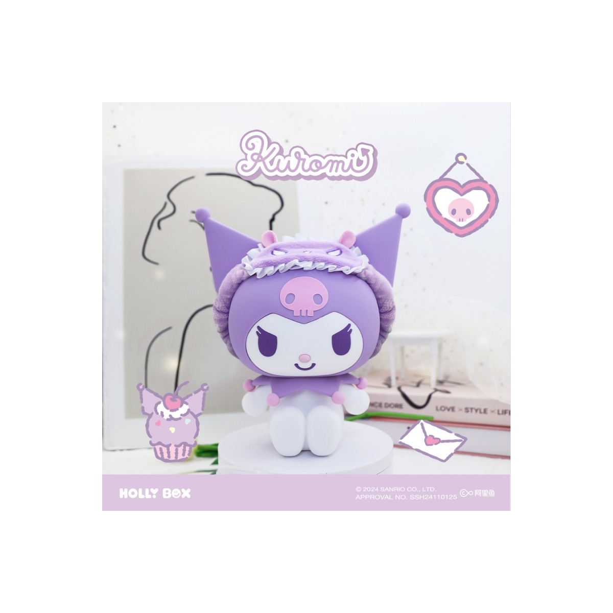  Sanrio – Kuromi LED Touch Night Light & Bag